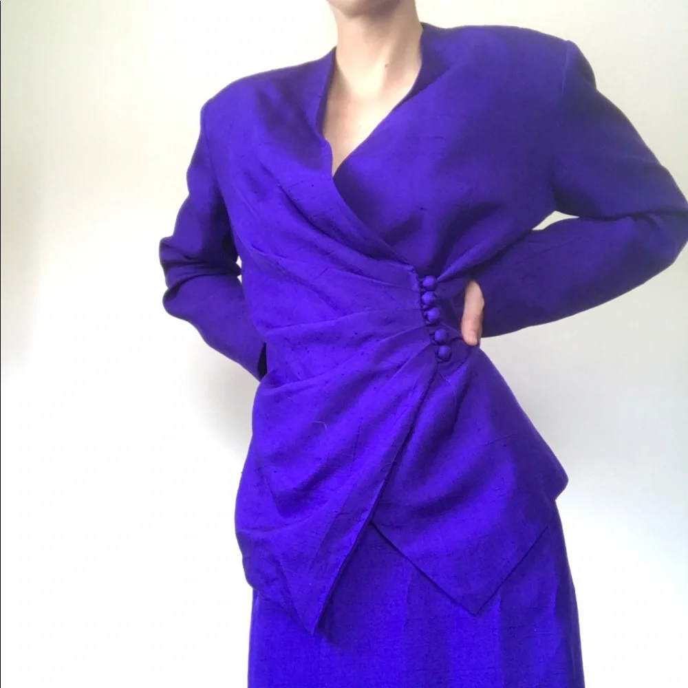 Vintage Silk Suit - Picture 1 of 6